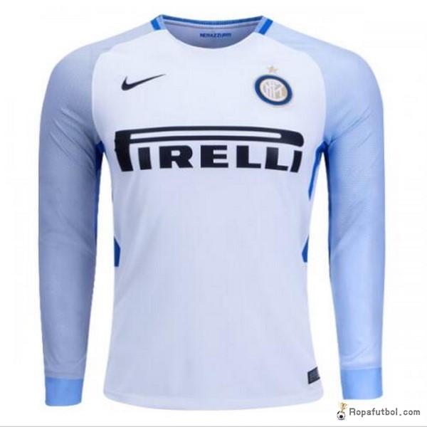 Camiseta Inter de Milán Replica Segunda Ropa ML 2017/18